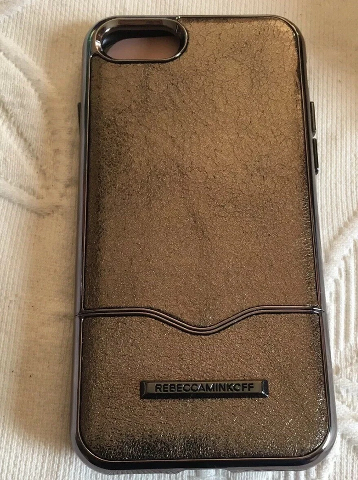 REBECCA MINKOFF iPHONE 8 CASE "SLIDE CASE" GOLD SPARKLES TWO PIECE DESIGN - Image 3 of 4