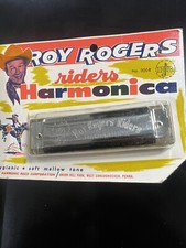 ROY ROGERS Cowboy Riders HARMONICA No 300R 1950s - Reed Toys - Factory Sealed