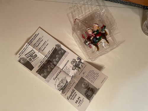 CAMPBELL SOUP KIDS W/ ST. BERNARD CHRISTMAS ORNAMENT - Picture 2 of 3