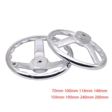 70-280mm Chrome Plated Handwheel Round Iron Hand Wheel for Milling Machine Lathe