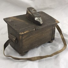 Banco Lustrascarpe  scarpe Sciu Scia' Antichi MestieriScena Mercato 11x7x7,5 Cm