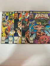 Kazar Marvel Comics Group #3, 4, 5, 7, 8. 1981