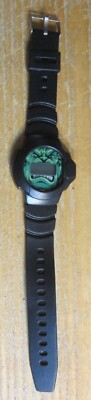 The Incredible Hulk 10'' Black Digital Watch 2002 Marvel USED