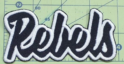 Ole Miss Rebels Text Embroidered Applique Iron On Patch Various Sizes Customize - Picture 14 of 23