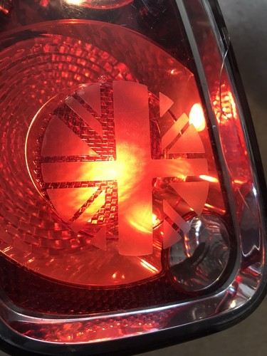 Mini Cooper, One, Clubman 02-06 R50 R52 R53 Union Jack Rear brake light Stickers - Picture 10 of 12