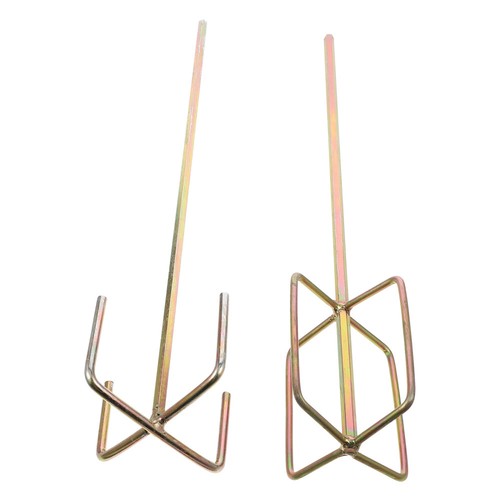 2 Pcs Electric Drill Stirring Rod Paint Mixer for Stirrer Attachment Plaster