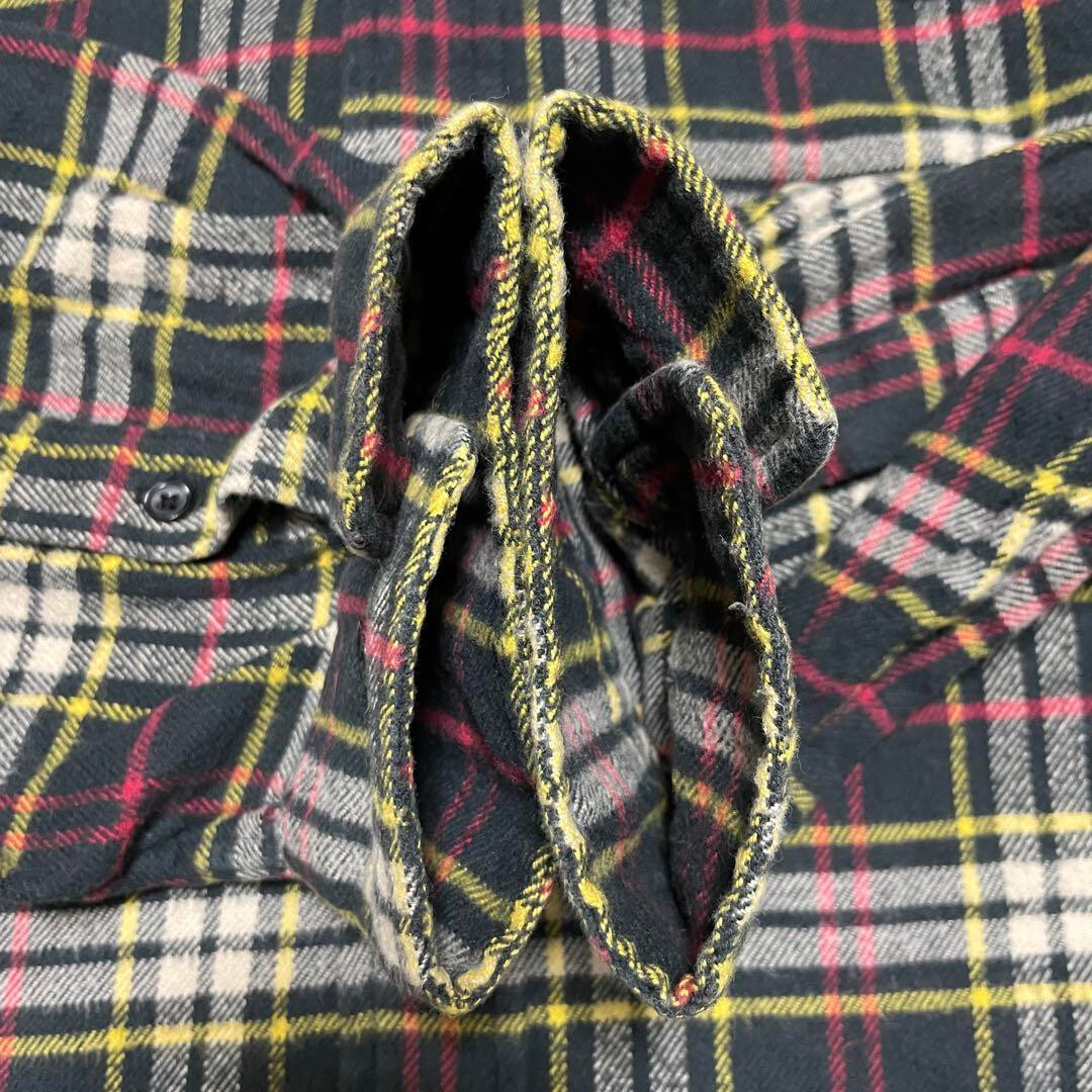 SUPREME 20FW TARTAN FLANNEL shirt Flannel shirt L Cotton BLK Check