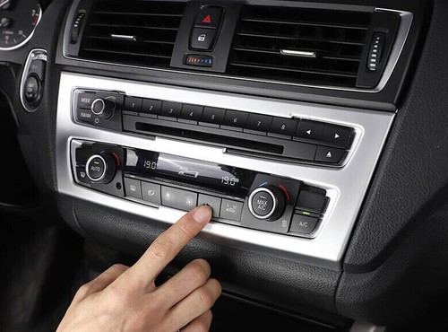 Fit For BMW F20 F21 F22 F23 Matte Silver Console AC Button Control Frame Trim - Foto 5 di 9