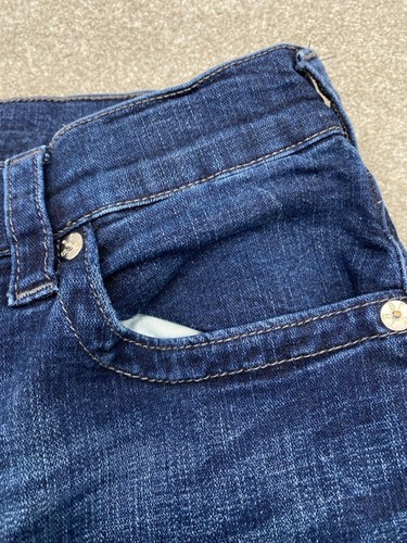 Pantalones de mezclilla True Religion Rocco para hombre 32x31 azul ajustados relajados 5813 - Imagen 8 de 17