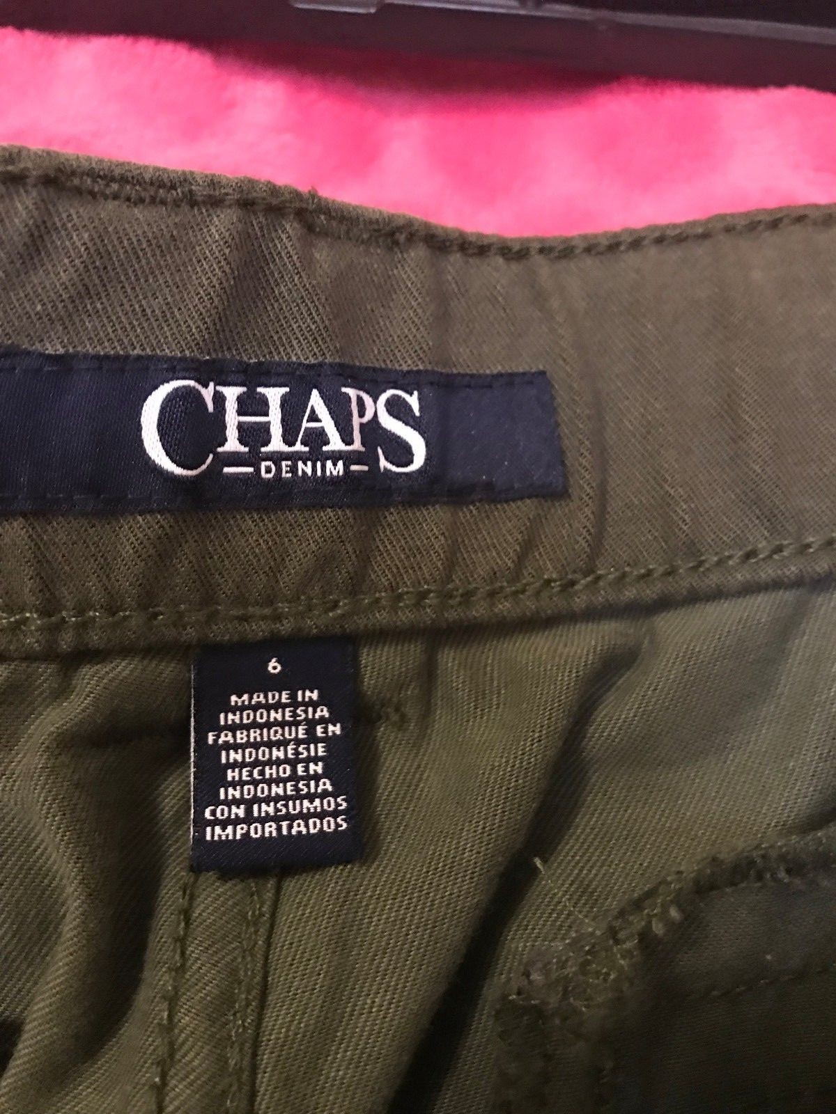 Women's Chaps Size 4, 6 or 8 Olive Cropped Wide Leg Trousers Reg. 59 eBay