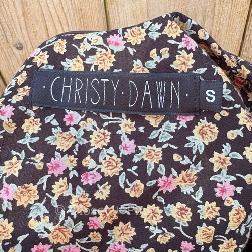 Maxi Vestido Christy Dawn Tallulah Noche Calicó Talla Pequeña Negro Floral Nuevo sin Etiquetas - Imagen 3 de 17