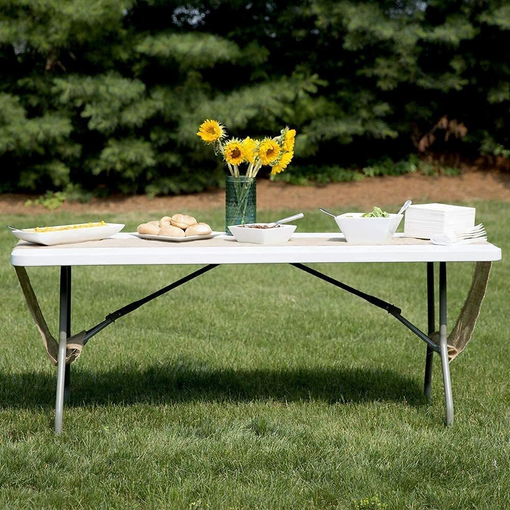 Bi-Folding Table Indoor Outdoor Heavy Duty Portable (4ft