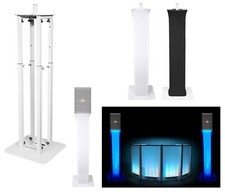  1 Rockville White Adjustable Totem Speaker Stand For JBL SRX715