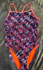 TYR Women's Cutout Swimsuit - Purple/Pink - New - Size 36