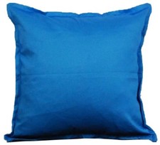 Solid Blue Cotton Cushion Cover Home Decor Sofa Throw Pillow Case 18"X18" Chair