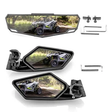 WEISEN UTV Convex Rear Side+Center Mirrors For Polaris RZR PRO XP/XP 4 2020-2025