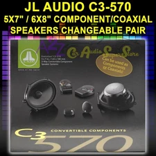 JL AUDIO C3-570 - 5X7" / 6X8" COMPONENT/COAXIAL SPEAKERS CHANGEABLE SPEAKER 150W