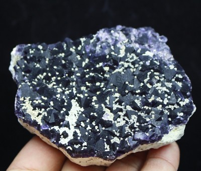 306 g New Find Natural Beauty Rare Purple Fluorite Mineral Specimen/C hina