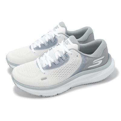Skechers Go Run Pure 4 White Gray Women Road Running Jogging Shoes