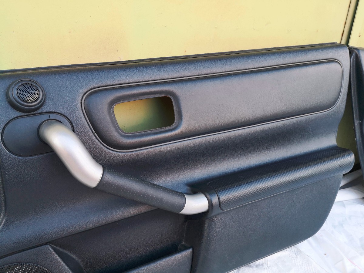 Toyota MR2 Spyder MR-S Door Panels Black Leather Trim Pair LH RH