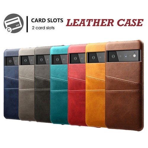 For Google Pixel 9 8 7 6 Pro 7A Wallet Card Slot Holder Slim Leather Cover Case - Picture 10 of 18