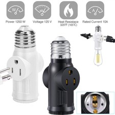 1-10Pcs Light Bulb Outlet Socket Light Socket Adapter Light Fixture Outlet