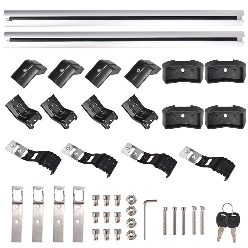 For Subaru Legacy 2005-23 Car Top Roof Rack Cross Bars Luggage Carrier w/Lock US - Image 4 of 4