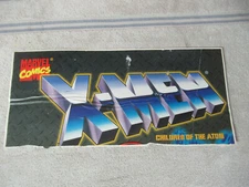 14 1/2- 6 1/2  ORIGINAL capcom x men cota   NOS STICKER arcade game 