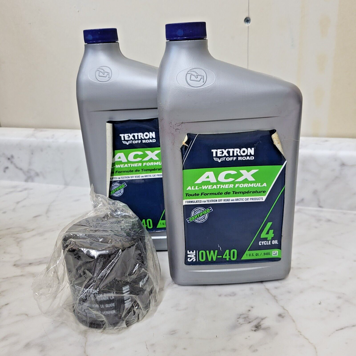 2004-2006 Arctic Cat Textron ATV 650 V2 ACX 0W-40 Oil Change Kit