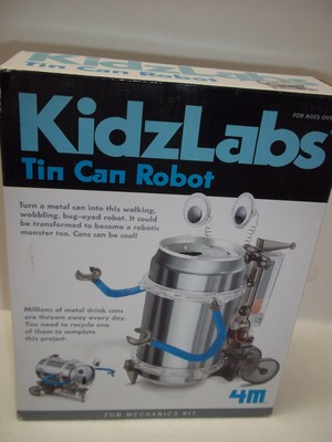 Tin Can Robot Kit Walking Wobbling Diy Science Construction Stem Toy Instruction Ebay