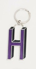 H Letter Keychain Metal Red, Blue, Green or Purple. Gift for all occasions