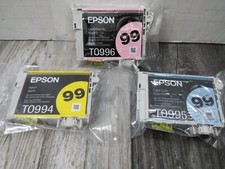 Genuine Epson 99 Ink LIGHT MAGENTA, YELLOW, LIGHT CYAN, 3PK BUNDLE 