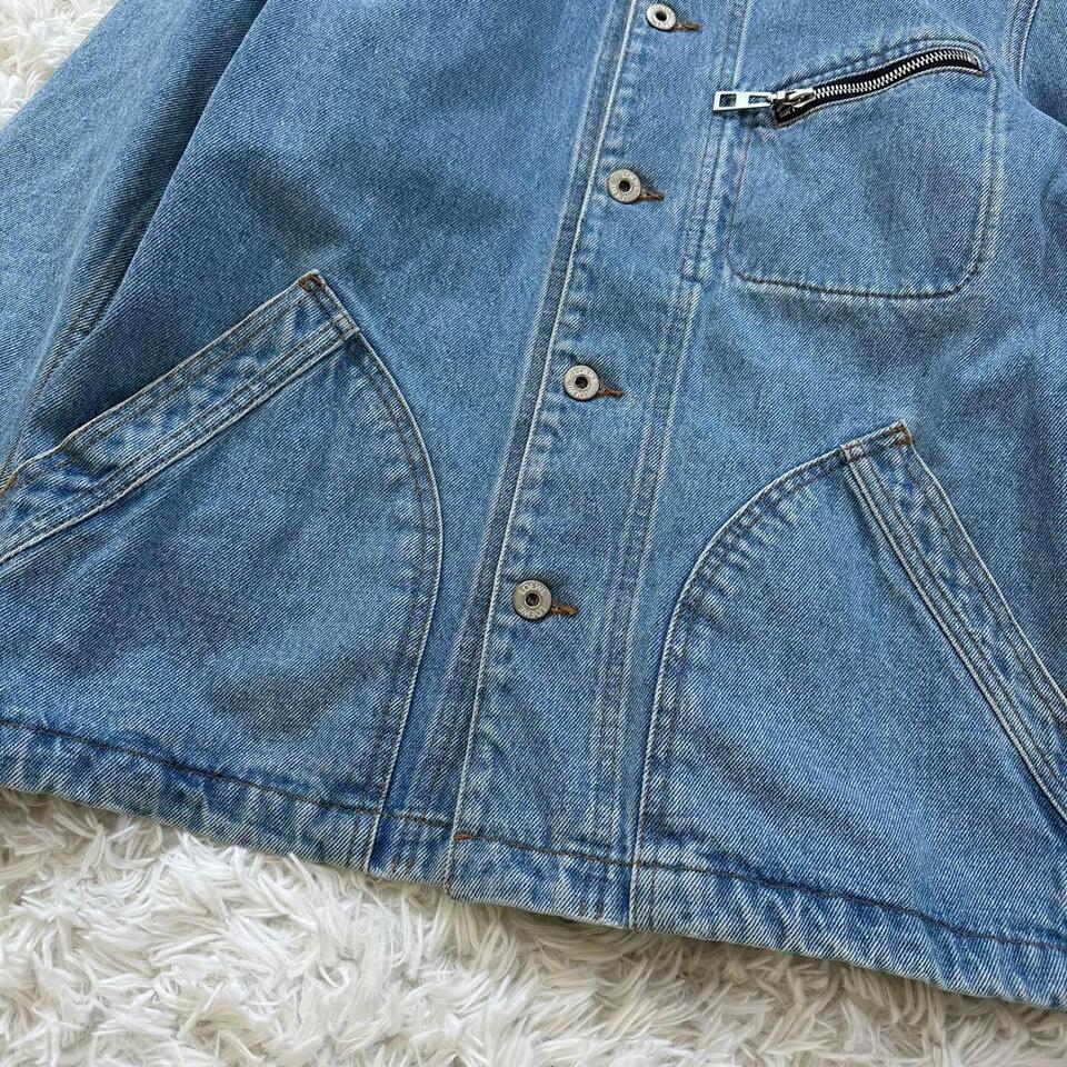 LOEWE Women's Outer Cotton Denim Jacket Size 44 Front Pockets Blue | eBay