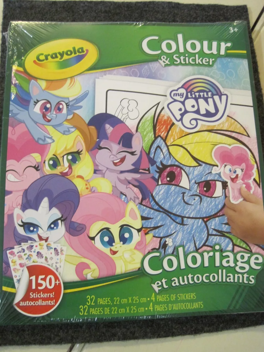 Crayola My Little Pony Coloring Pages and Stickers 