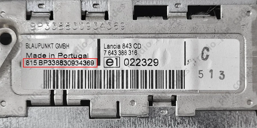 LANCIA RADIO PIN CODE DELTA FLAVIA GRAND VOYAGER MUSA PHEDRA THEMA YPSILON - Bild 2 von 4