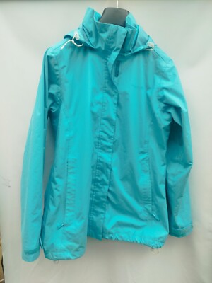 Regatta Turquoise Waterproof Womens Coat 12 Hooded Zip Up 
