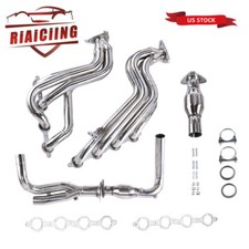for Chevy GMC GMT800 V8 Engine Truck Stainless Steel Headers & Y-Pipe & Gasket