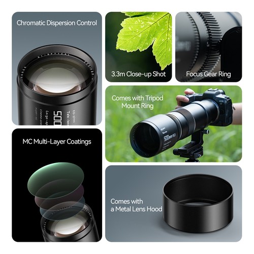 TTArtisan 500mm F6.3 Full Frame Manual Focal Telephoto Lens for Leica L-Mount - Picture 4 of 9