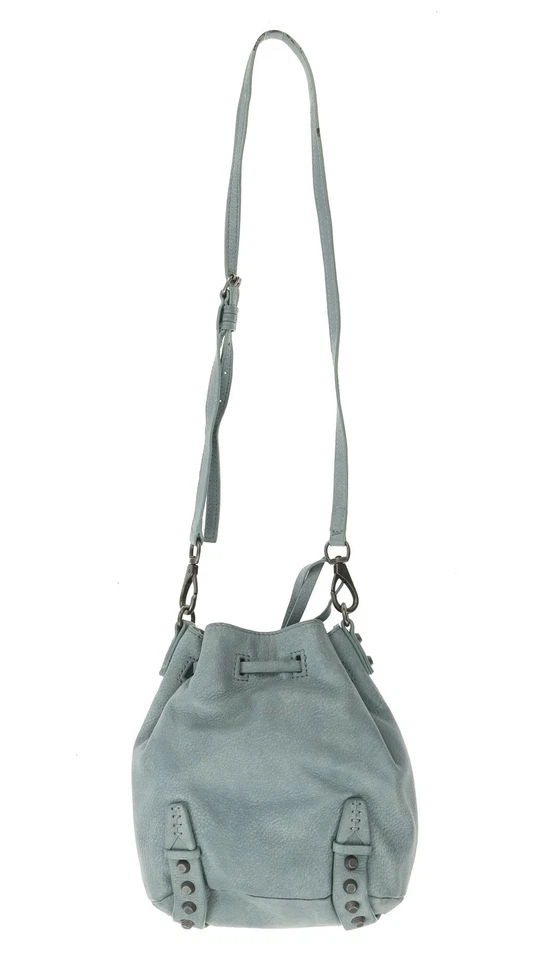 She+Lo Aim 高浅蓝色迷你桶斜挎包 141216 — 第 3/4 张图片