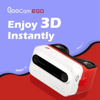 Kandao QooCam EGO 3D Stereo 4K VR Camera Snap and View Instant Waterproof White - Image 1 of 4