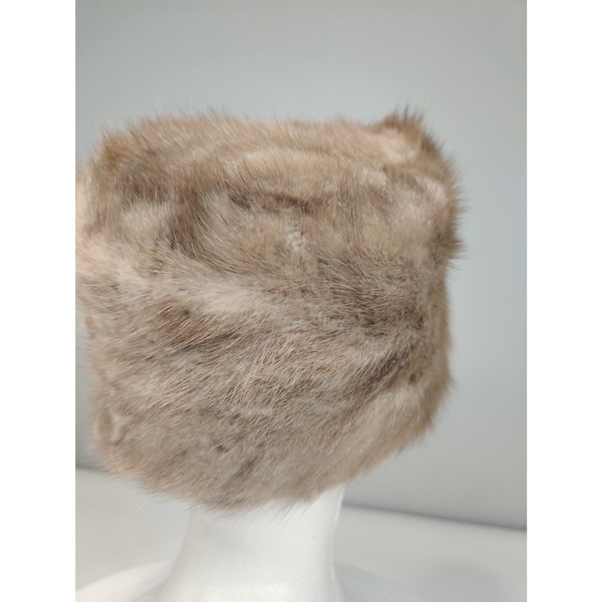 NWOT Vintage Pillbox M Fur Hat from Canada Aline Pepin Brown/Beige Fur Cloche Brown Hats for Women for sale | eBay main image 3