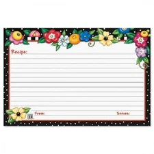 Mary Engelbreit 4 x 6" Flower Recipe Cards  ~~  Pack of 48   ~~