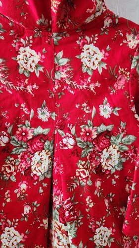 Maria Elena Girls size 4T Floral Print Hooded Lined Jacket - Picture 9 of 11
