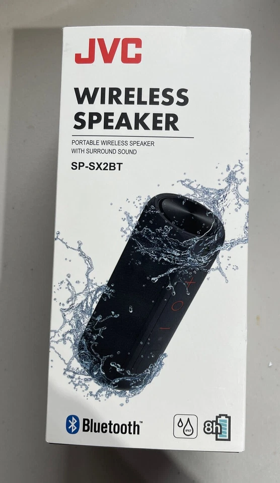 JVC waterproof speaker SP-SX2BT wireless portable Bluetooth with surround sound - Image 2 of 4
