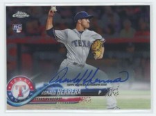 2018 Topps Chrome Rookie Autographs Ronald Herrera RC Auto Texas Rangers