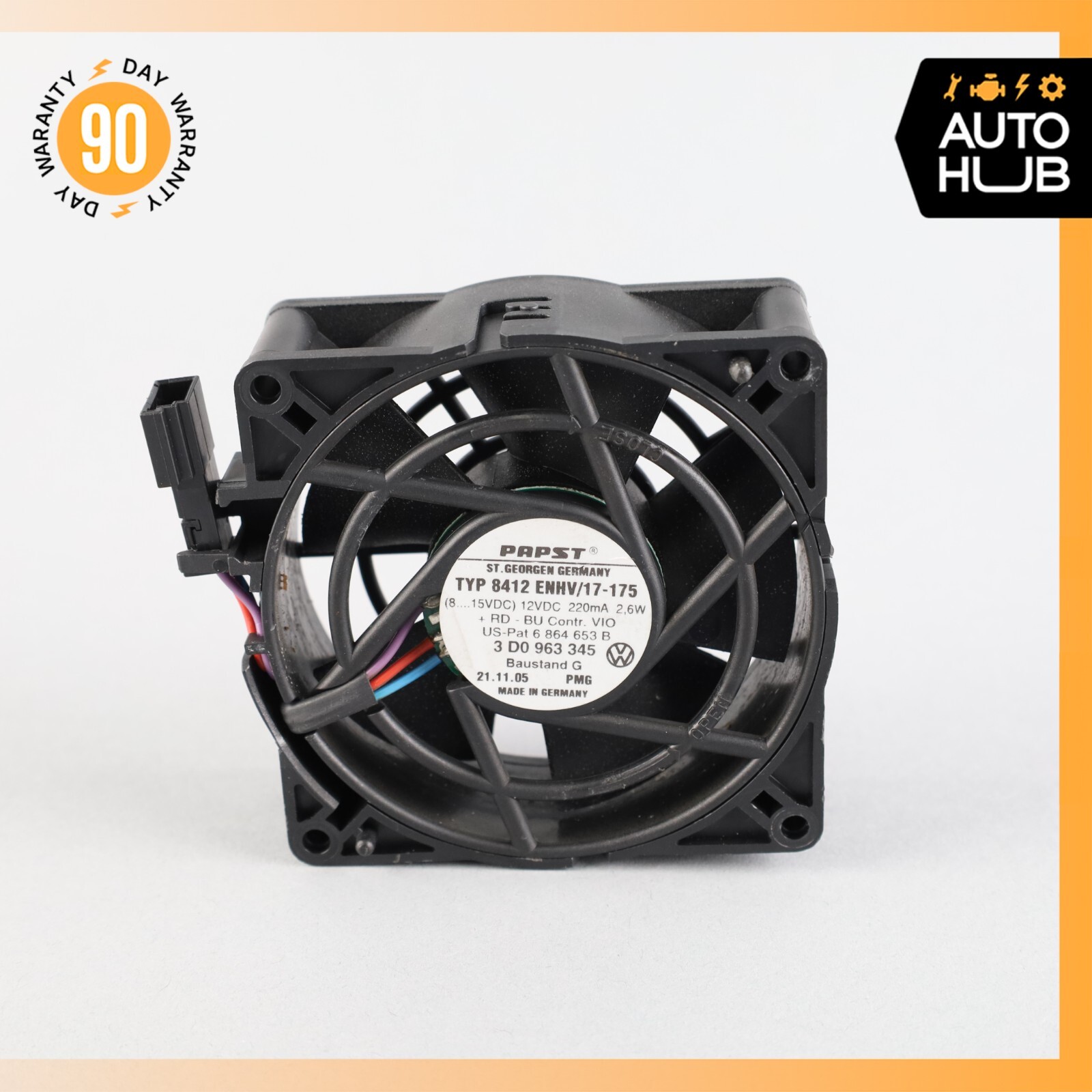 Bentley Continental Flying Spur Front Right or Left Seat Blower Cooler Fan 58k