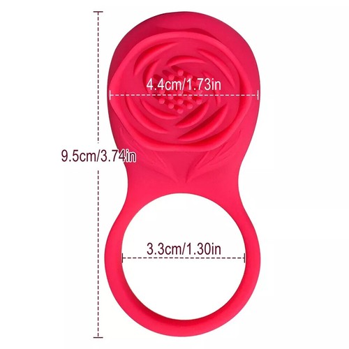 2PCS Penis Cock Ring Vibrator G-spot Dildo Massager Sex Toys For Couples - Picture 16 of 16