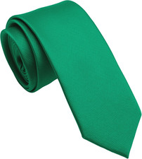 Skinny Ties for Men, 2.5-Inch Slim Neckties, Solid Color Packs