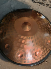 Copper Engrave Handpan, 10 Notes 440hz, D Kurd, Stainless Steel, Free Delivery