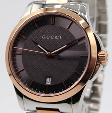 GUCCI G-Timeless Swiss Quartz Grey Dial Stainless Steel Watch 38mm YA126446